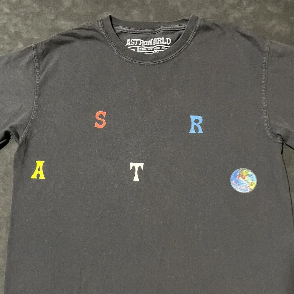 Astroworld Travis Scott Shirt Concert Tour Band Tee All over Wish you were Here